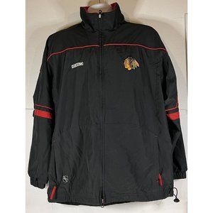 NHL Chicago Blackhawks CCM Windbreaker Mens Medium New